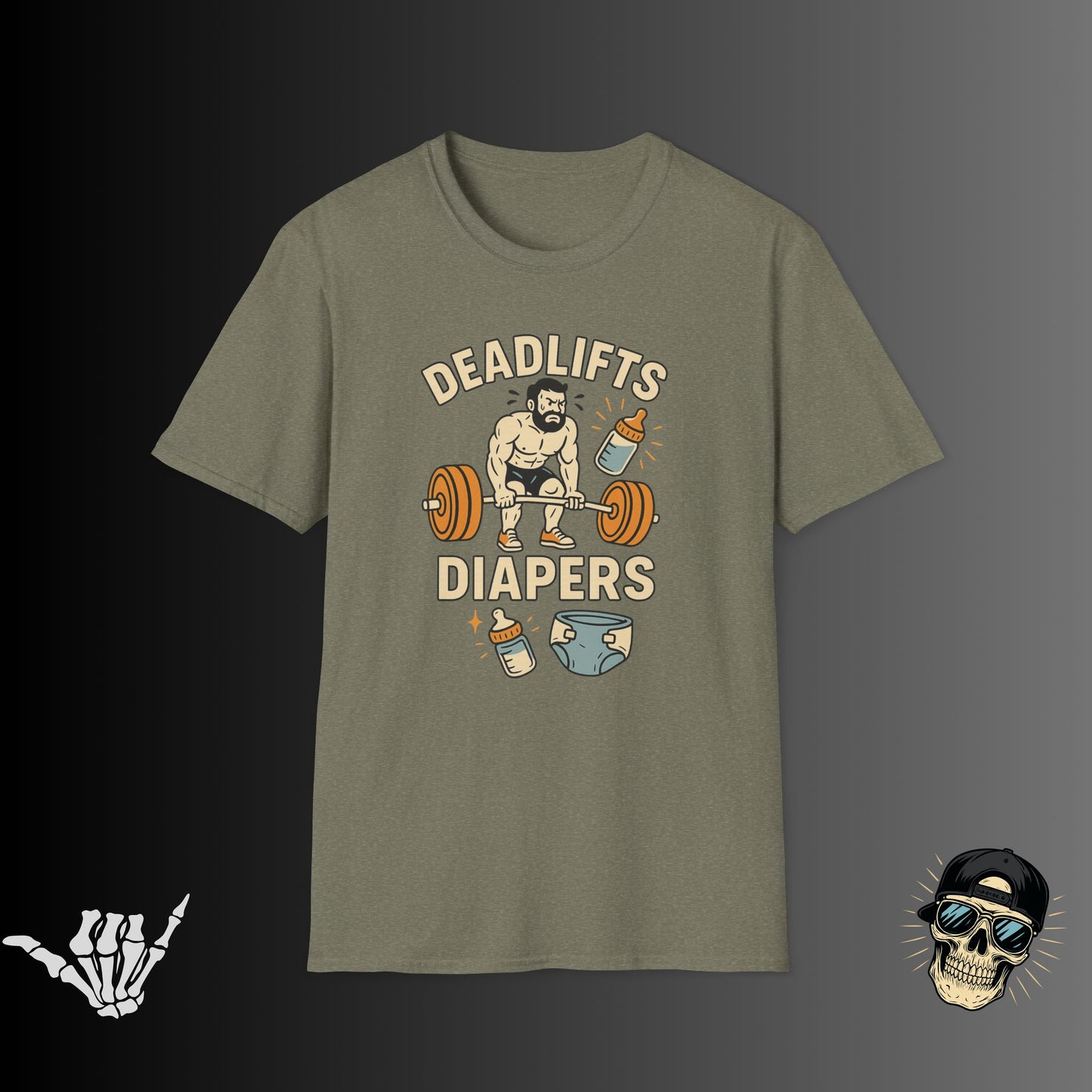 Deadlifts and Diapers T-shirt
