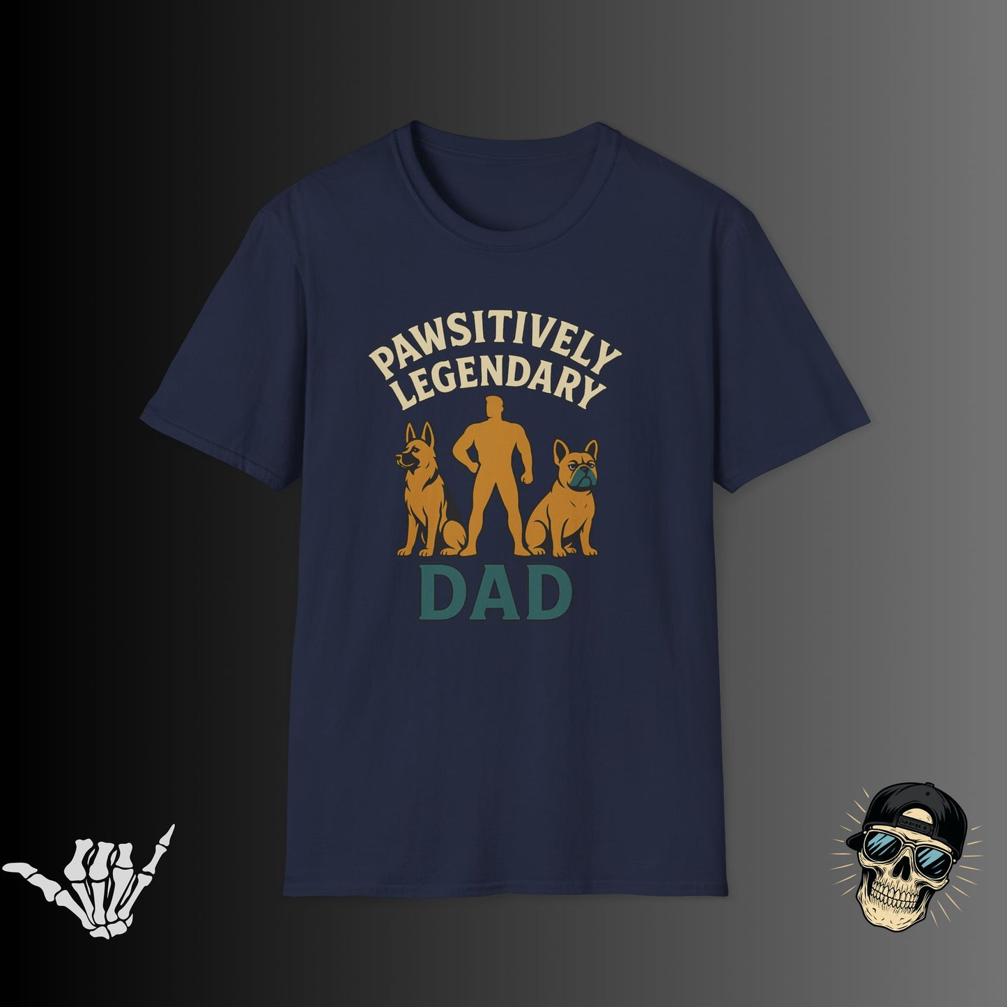 Pawsitively Legendary Dad T-Shirt