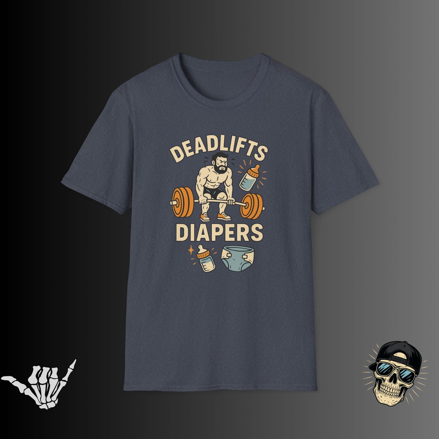 Deadlifts and Diapers T-shirt