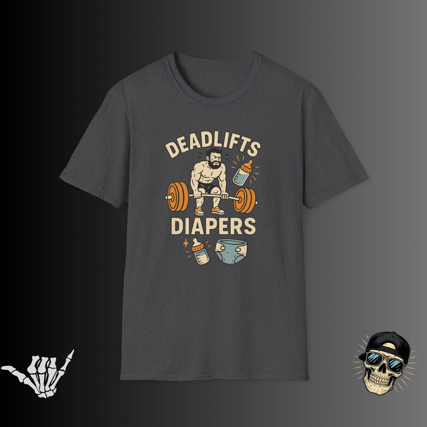 Deadlifts and Diapers T-shirt