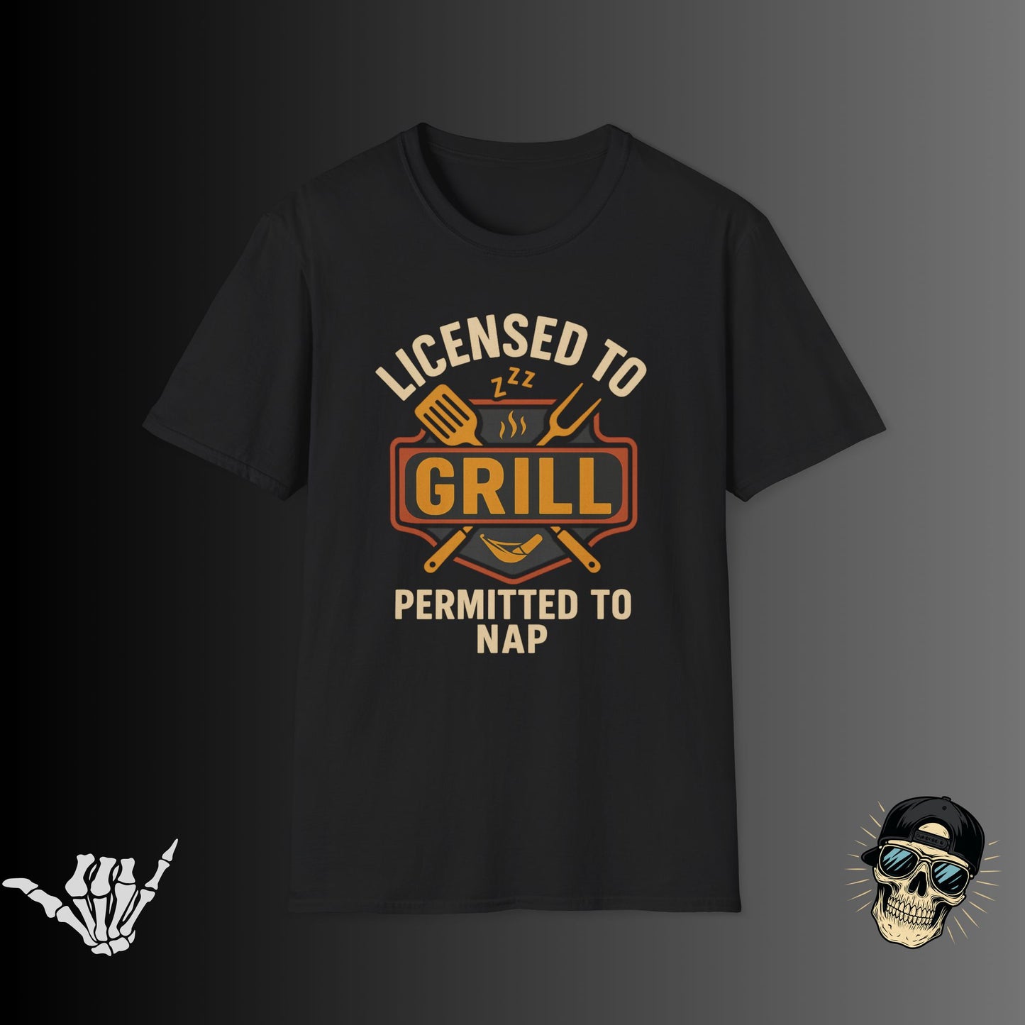 Licensed to Grill Permitted to Nap T-Shirt