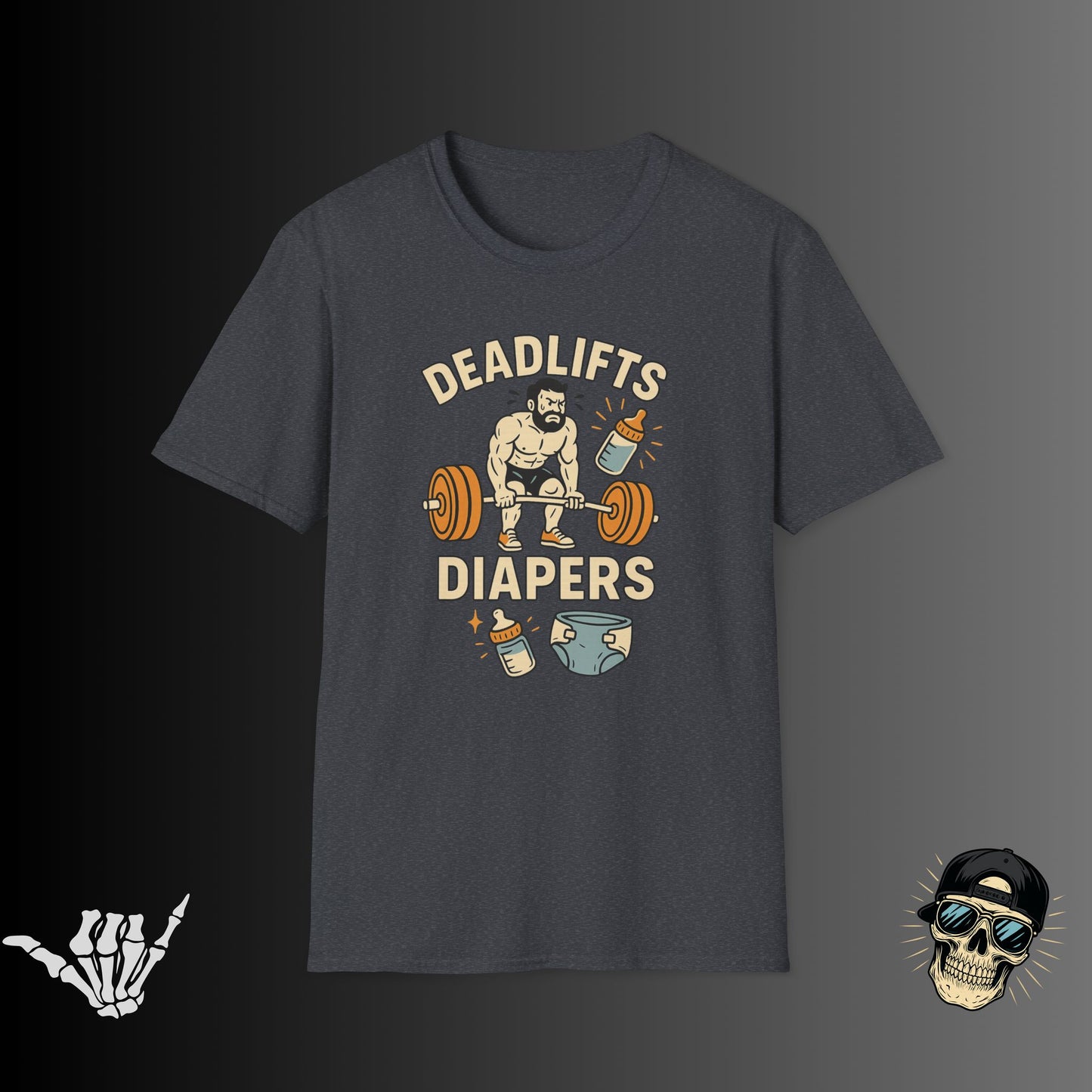 Deadlifts and Diapers T-shirt