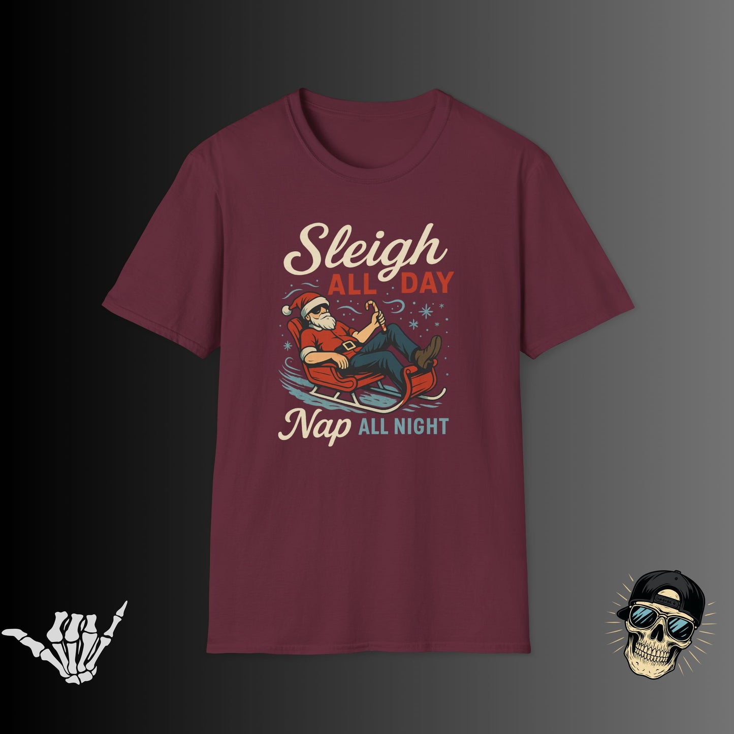 Santa Sleigh All Day T-Shirt