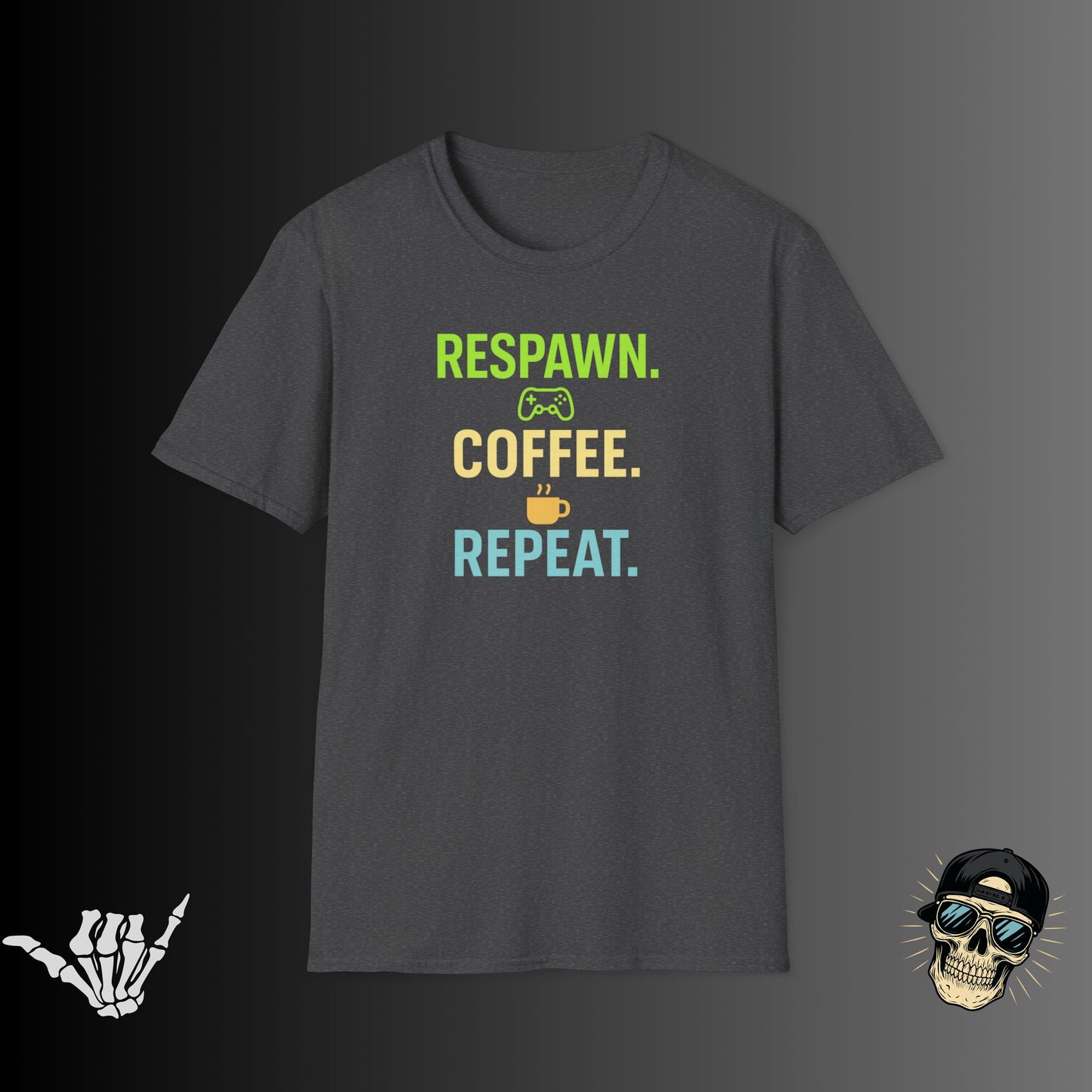 Respawn Coffee Repeat T-shirt