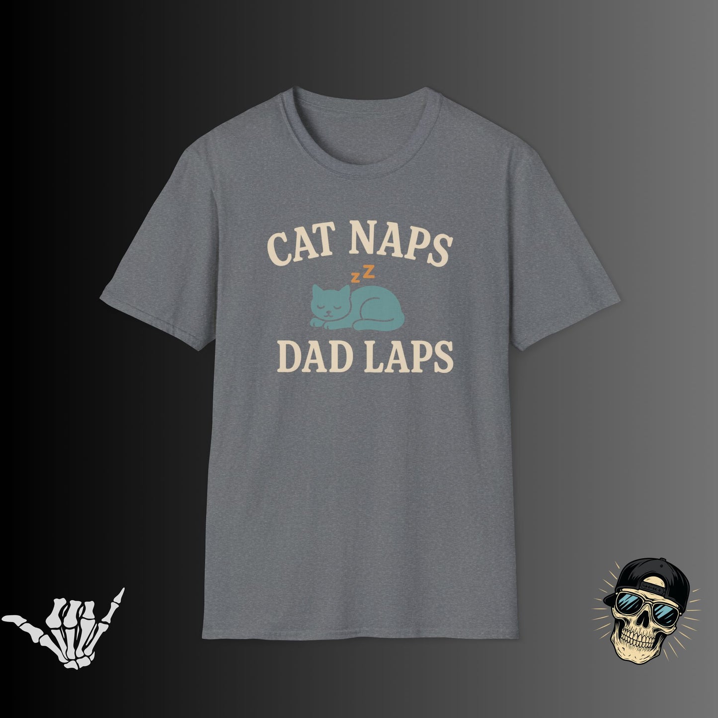 Cat Naps Dad Laps T-Shirt