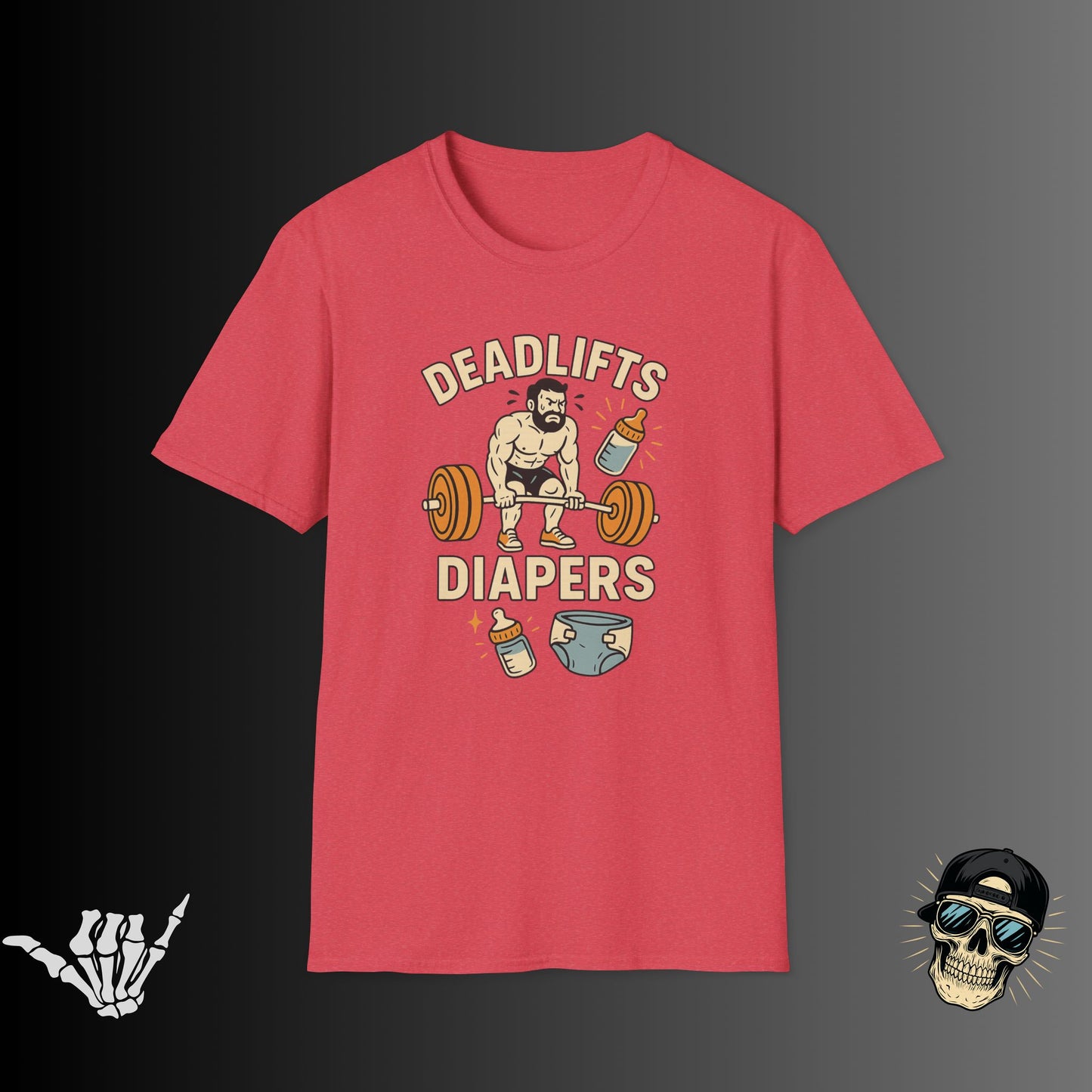 Deadlifts and Diapers T-shirt