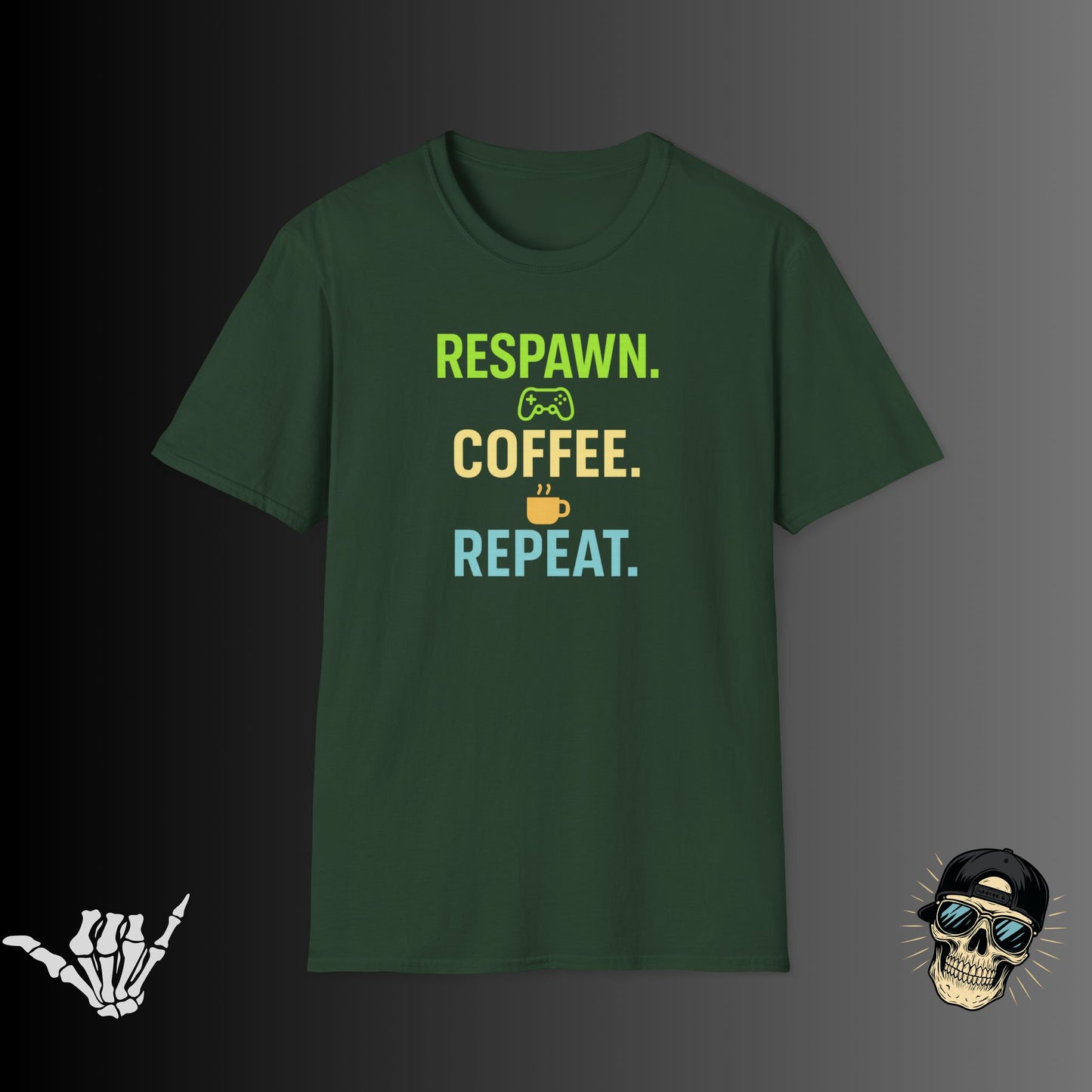Respawn Coffee Repeat T-shirt