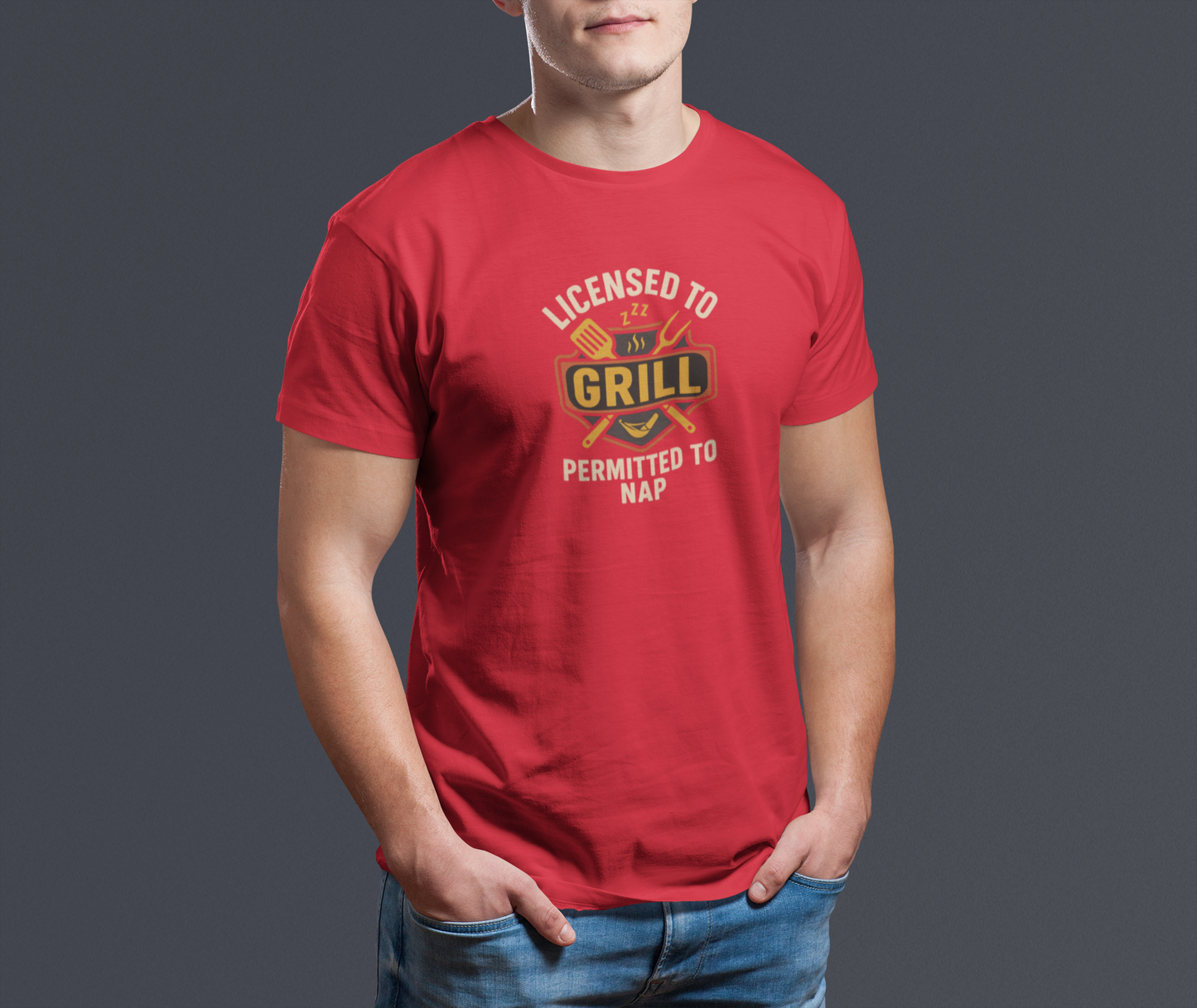 Licensed to Grill Permitted to Nap T-Shirt
