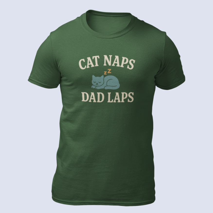 Cat Naps Dad Laps