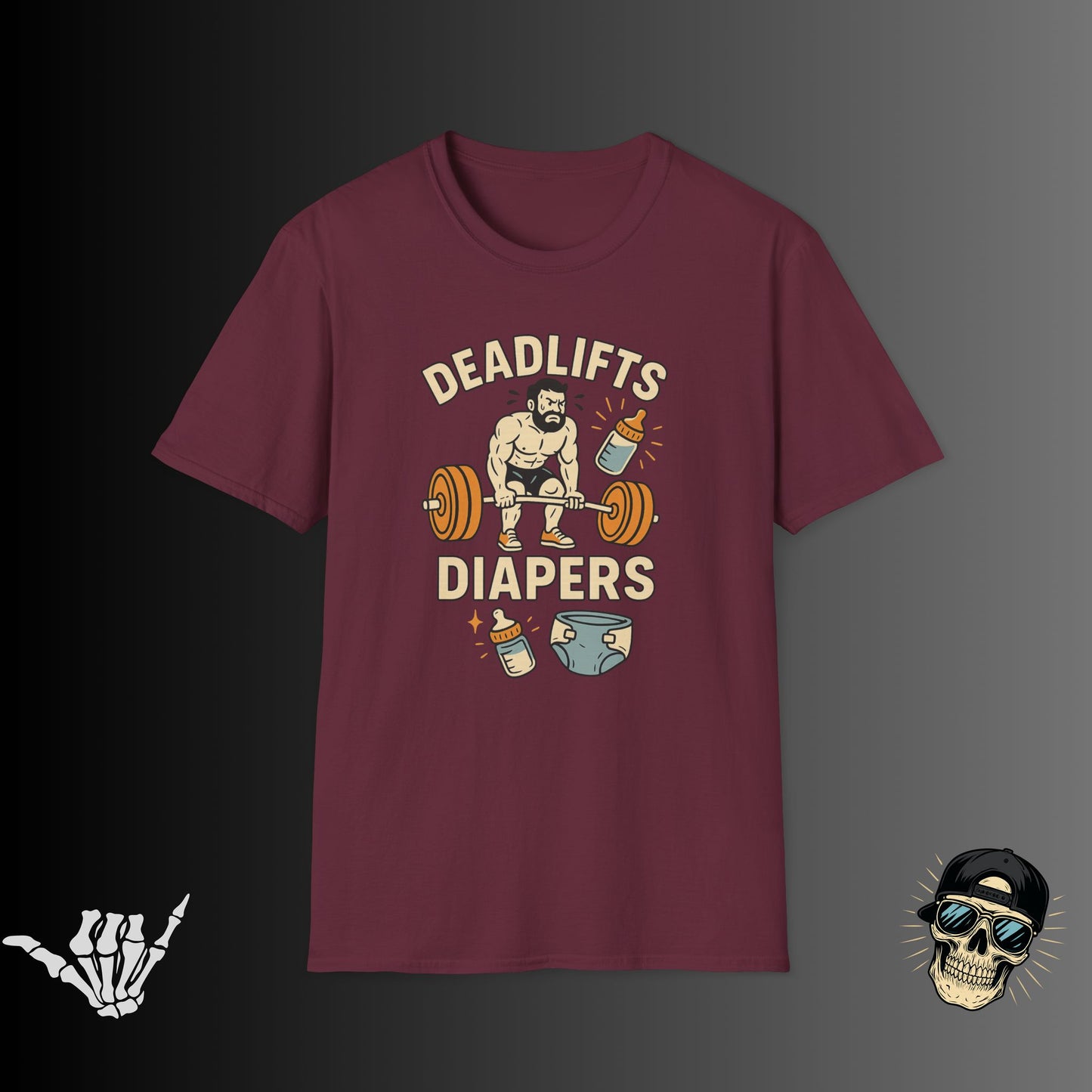 Deadlifts and Diapers T-shirt