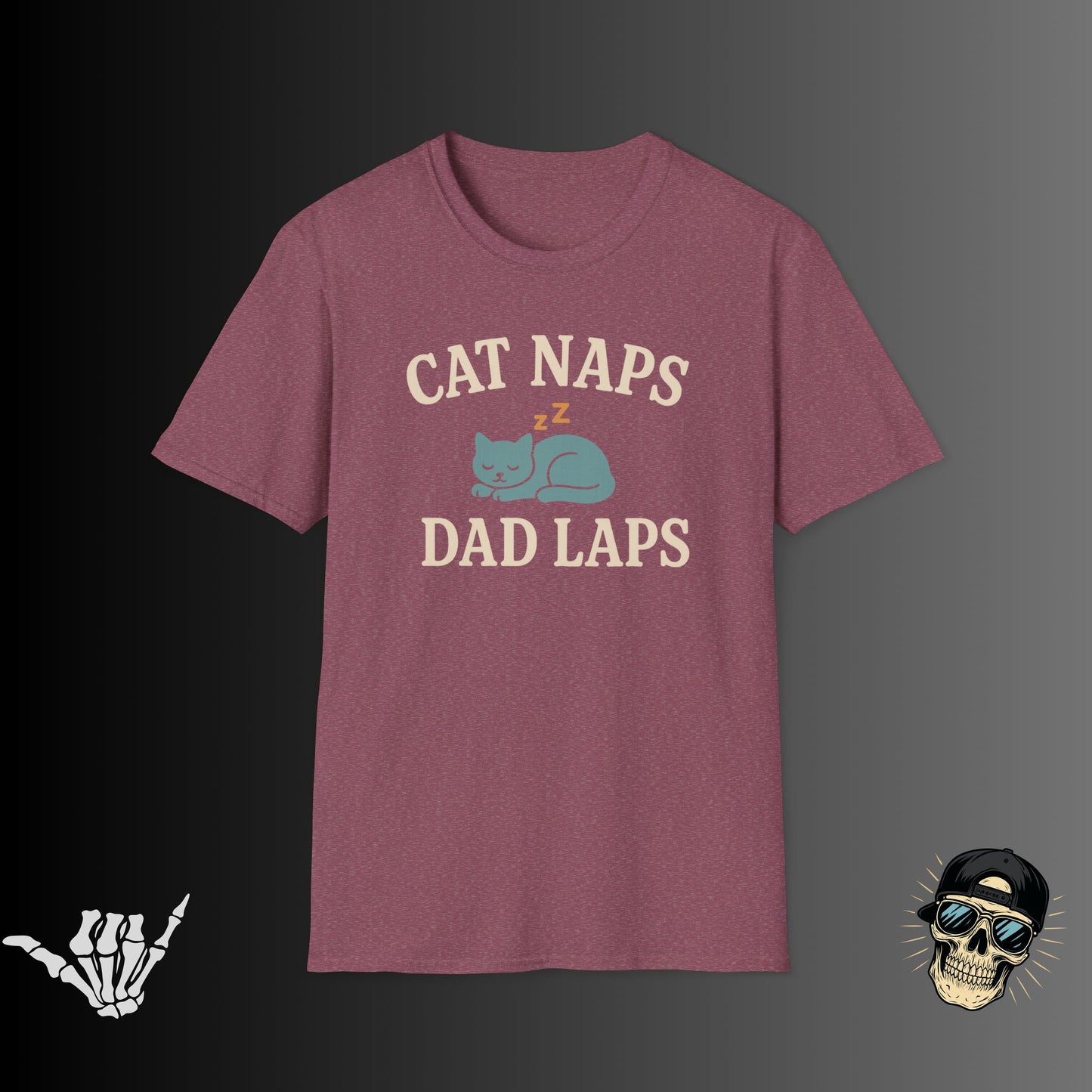 Cat Naps Dad Laps T-Shirt