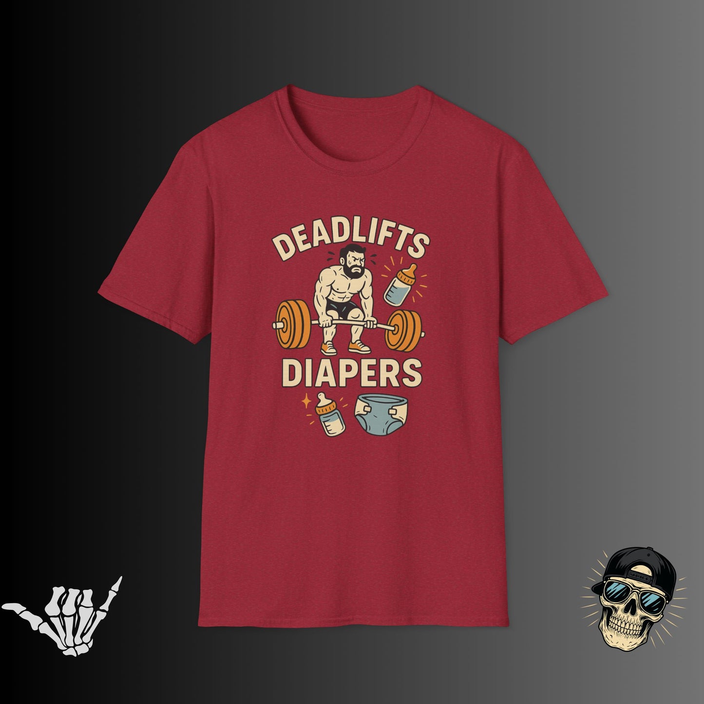 Deadlifts and Diapers T-shirt