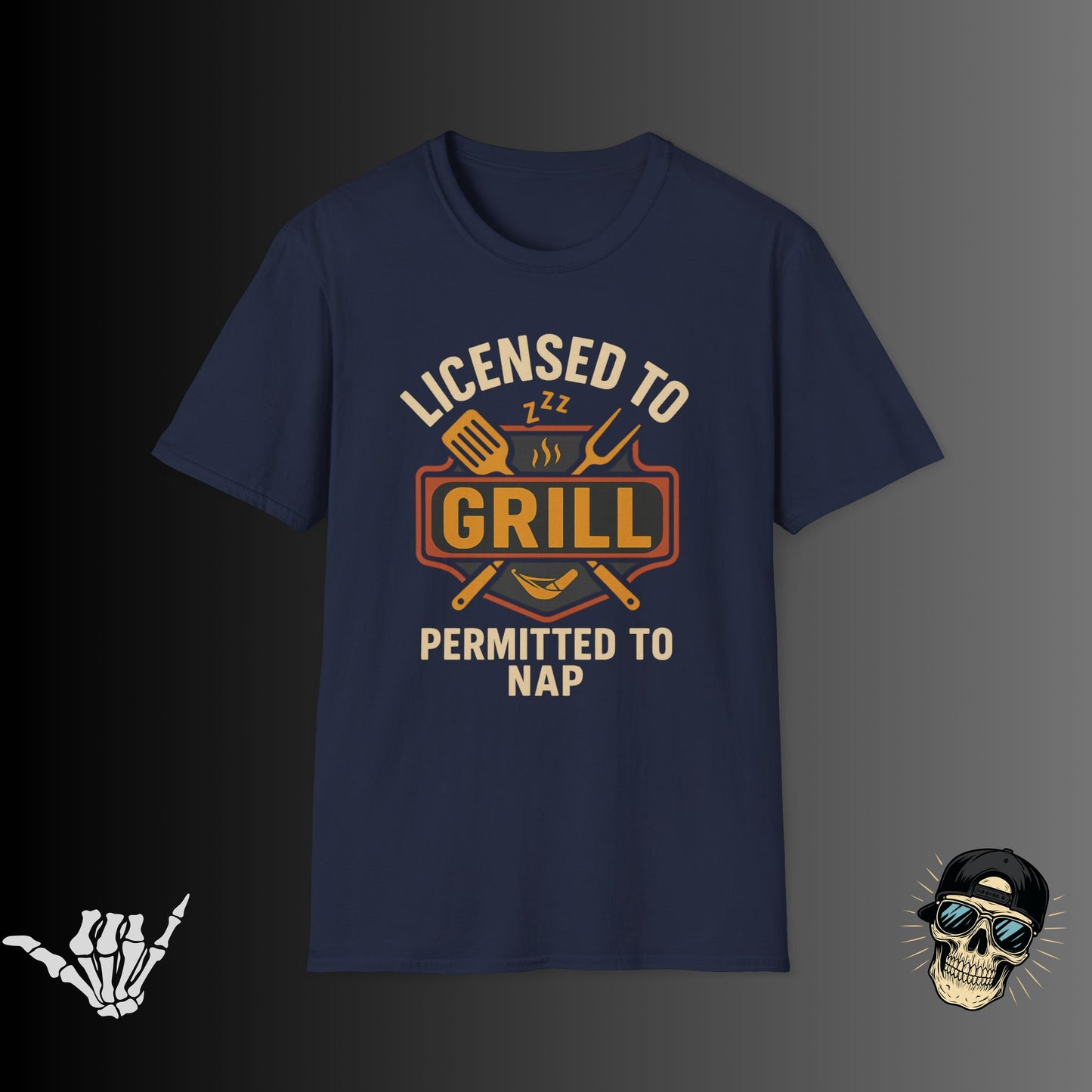 Licensed to Grill Permitted to Nap T-Shirt