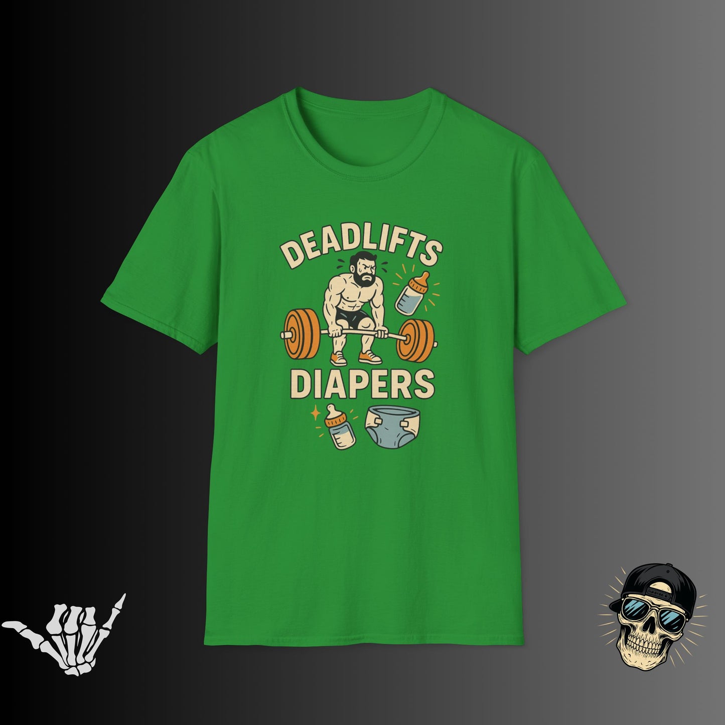 Deadlifts and Diapers T-shirt