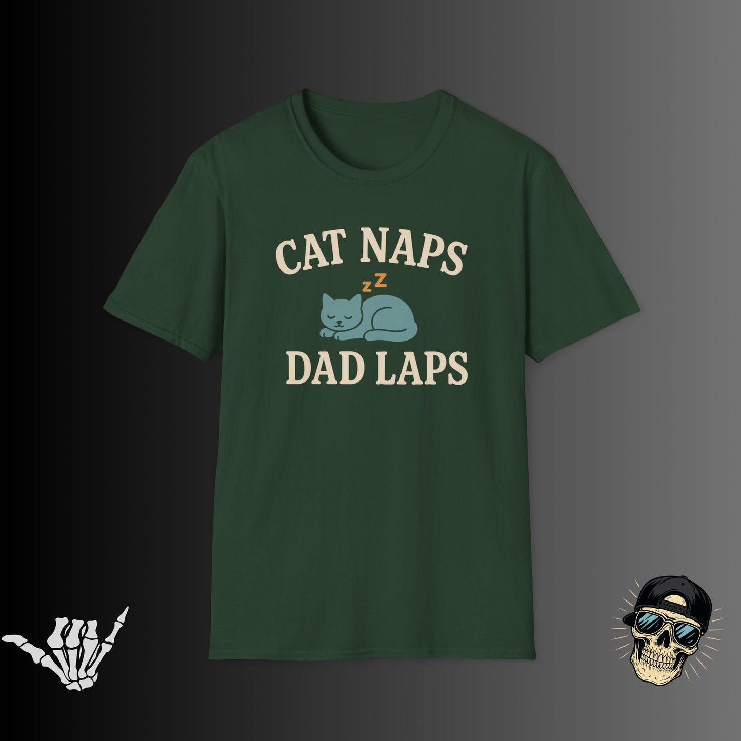 Cat Naps Dad Laps T-Shirt