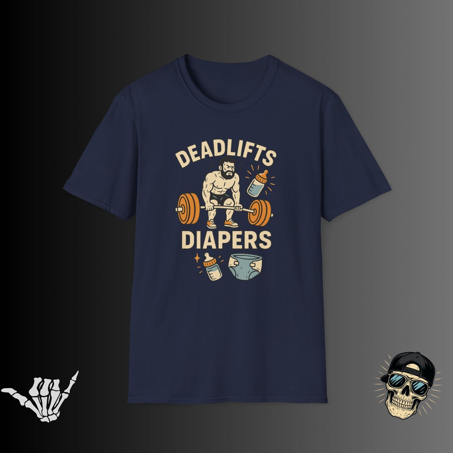 Deadlifts and Diapers T-shirt