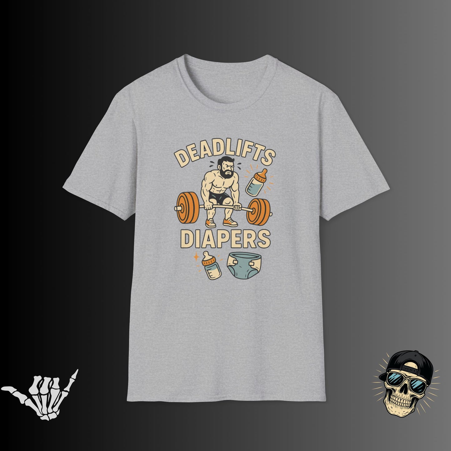 Deadlifts and Diapers T-shirt