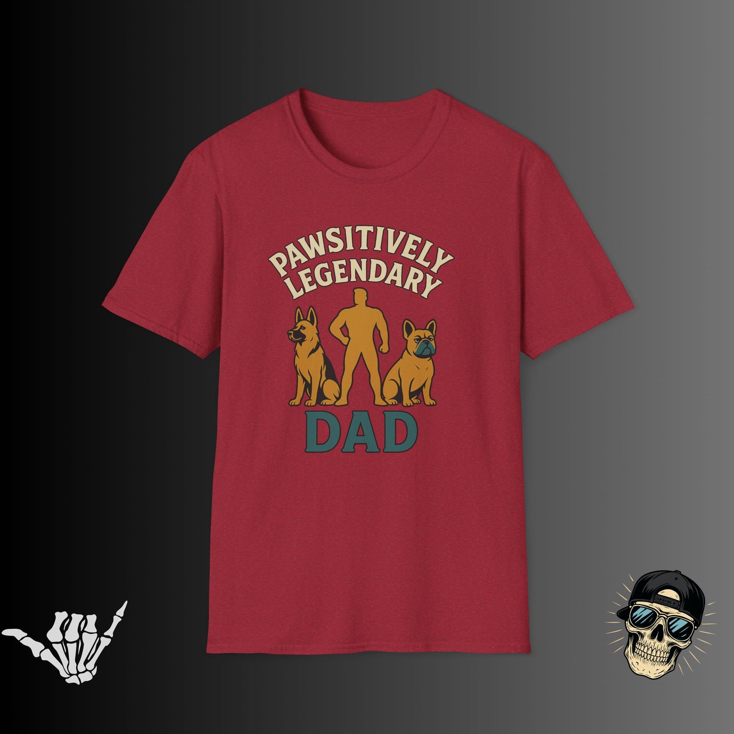 Pawsitively Legendary Dad T-Shirt