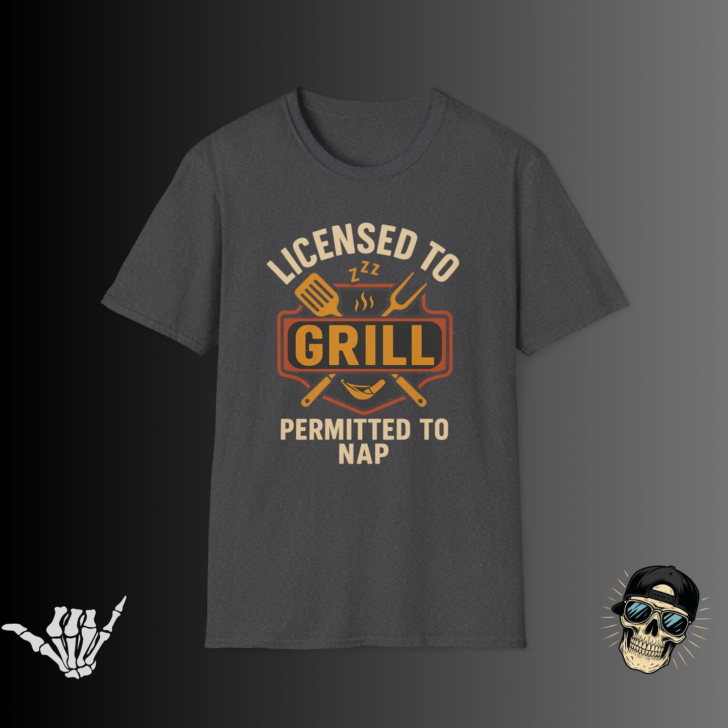 Licensed to Grill Permitted to Nap T-Shirt
