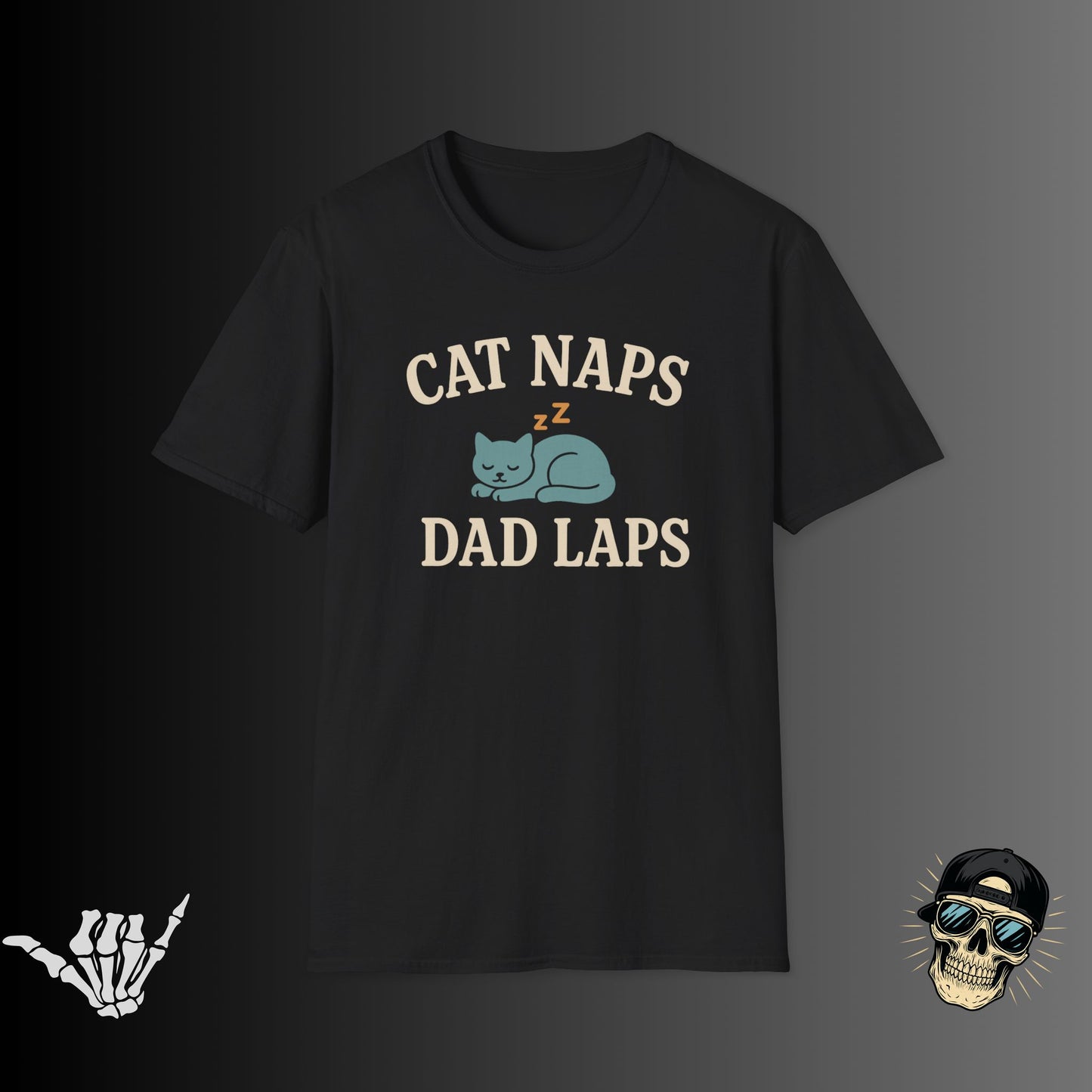 Cat Naps Dad Laps T-Shirt