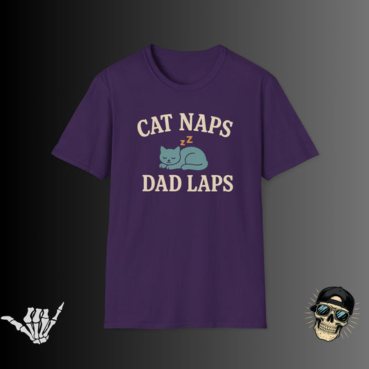 Cat Naps Dad Laps T-Shirt