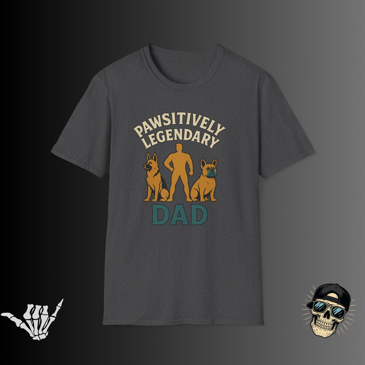 Pawsitively Legendary Dad T-Shirt