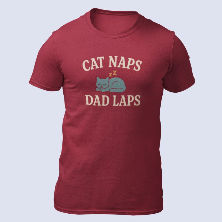 Cat Naps Dad Laps