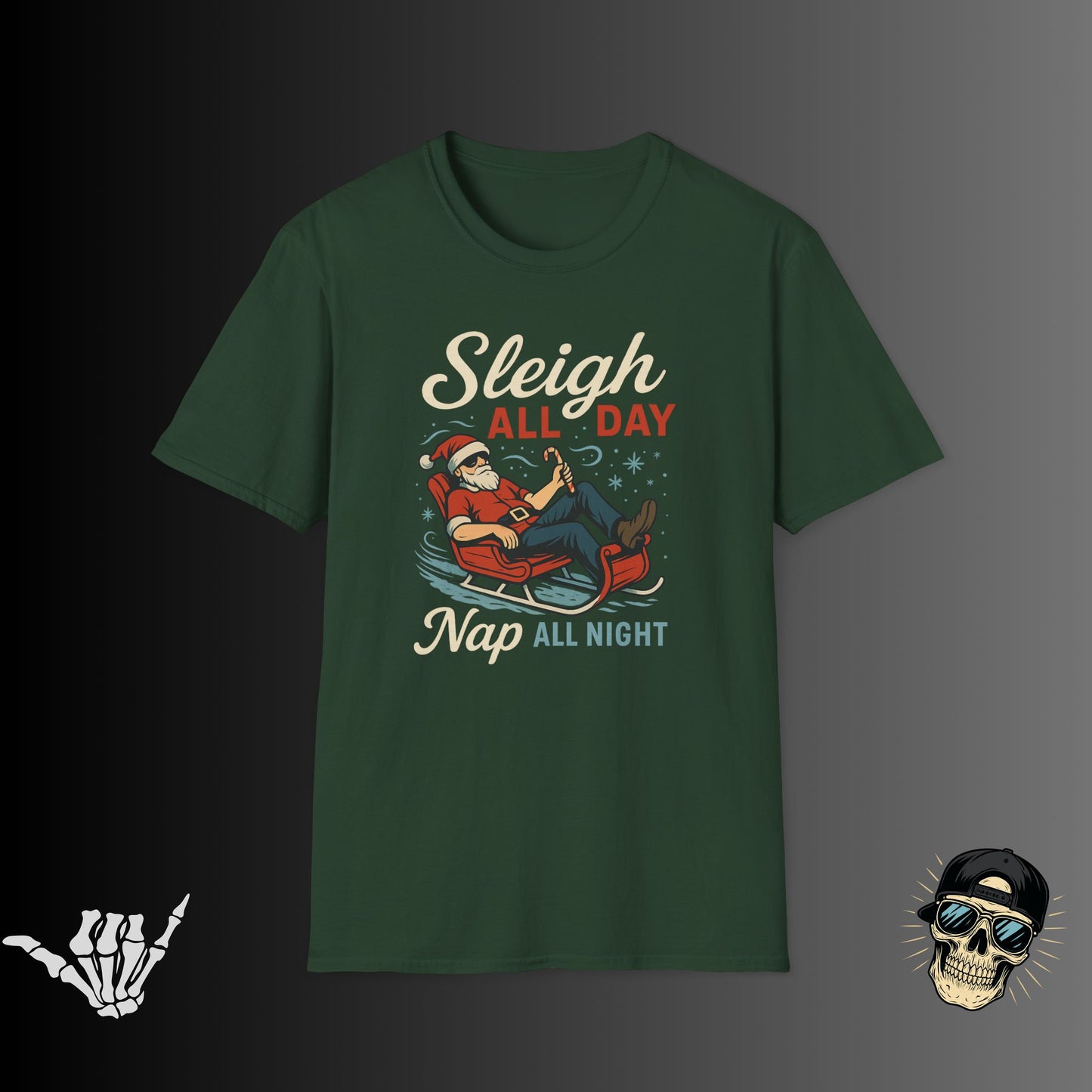 Santa Sleigh All Day T-Shirt