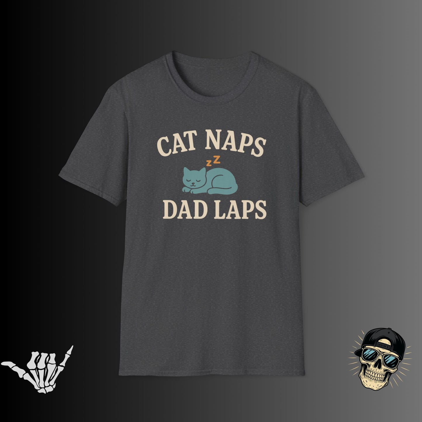 Cat Naps Dad Laps T-Shirt
