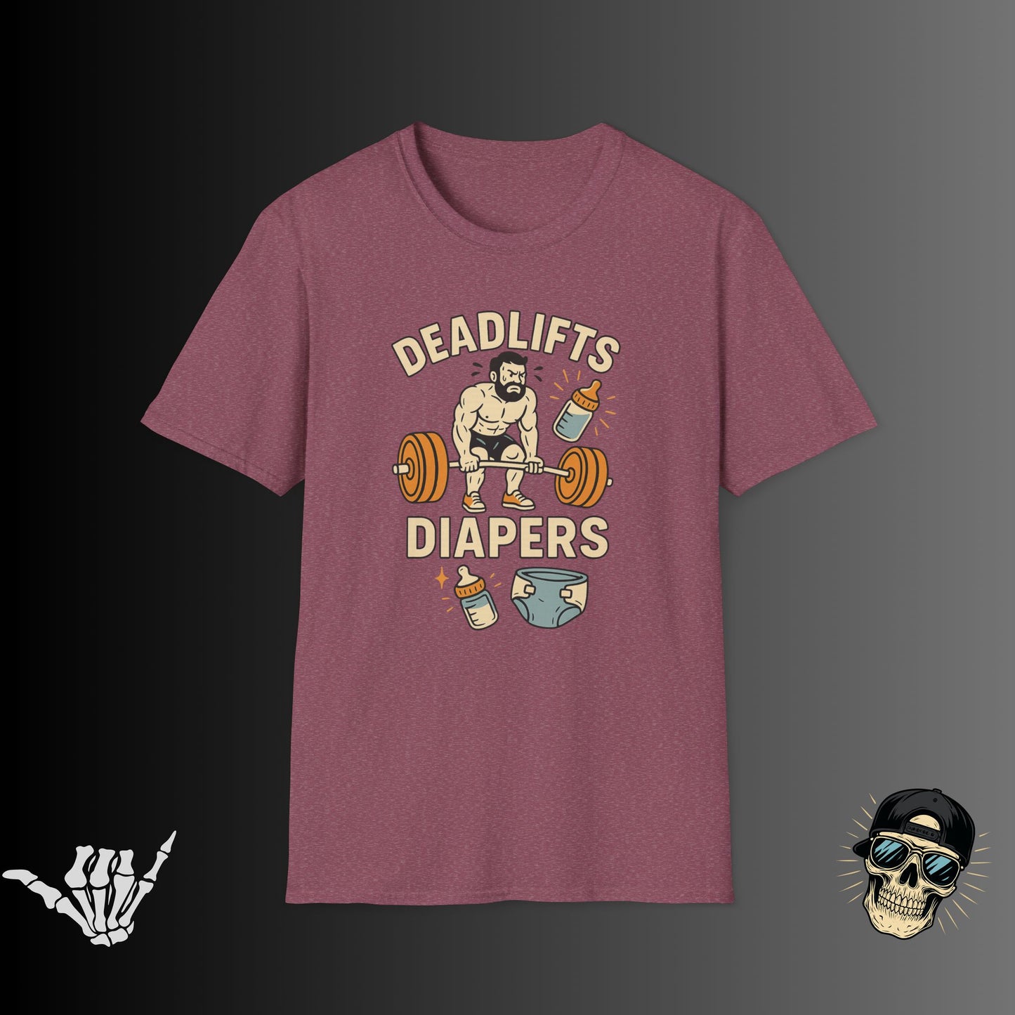 Deadlifts and Diapers T-shirt