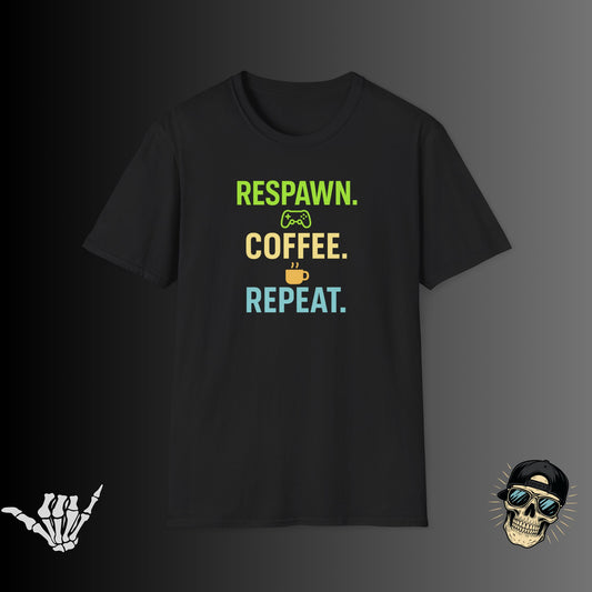 Respawn Coffee Repeat T-shirt
