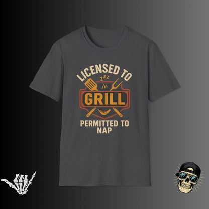 Licensed to Grill Permitted to Nap T-Shirt